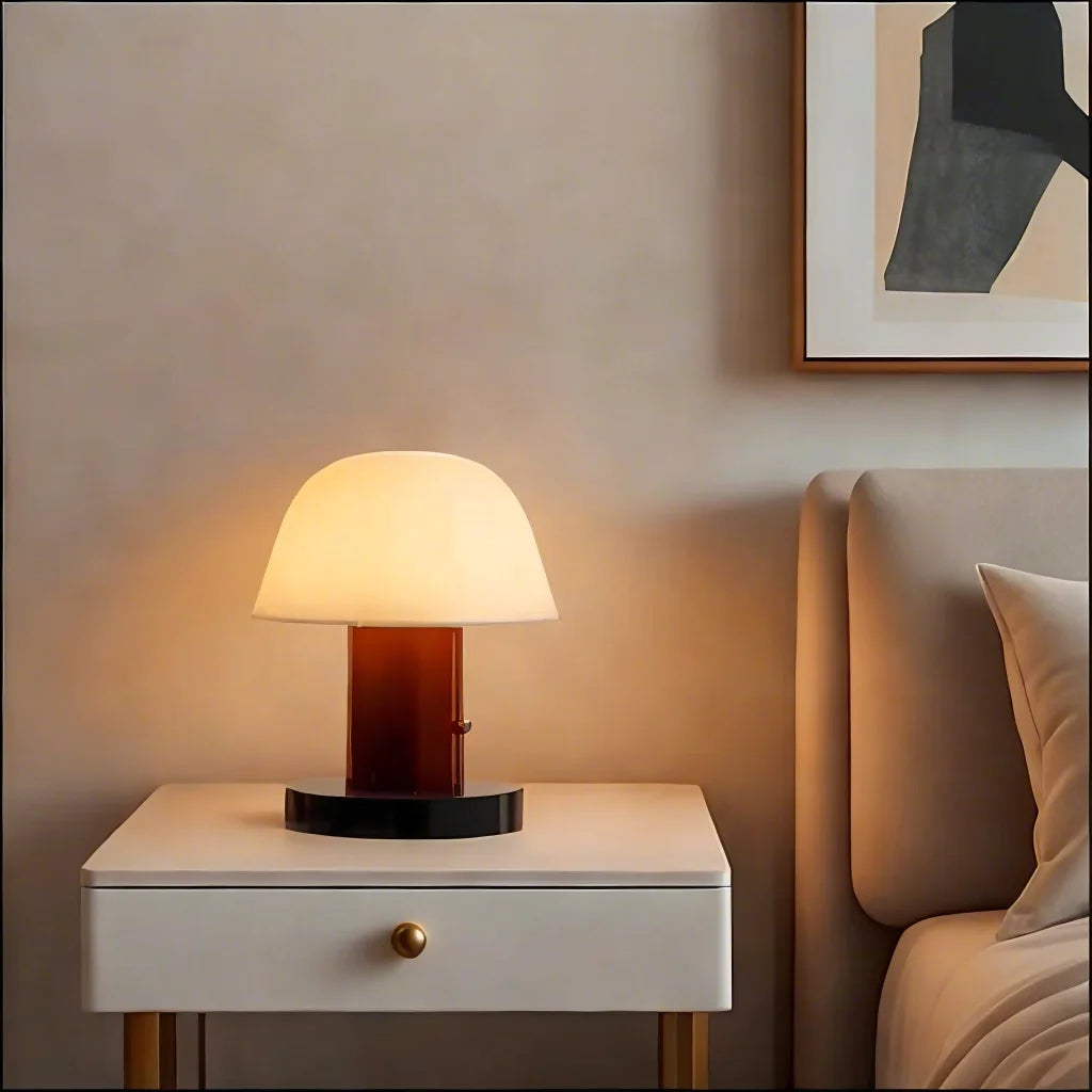 Moderne Tischlampe in Pilzform – LED – Warmes Licht für Wohnzimmer