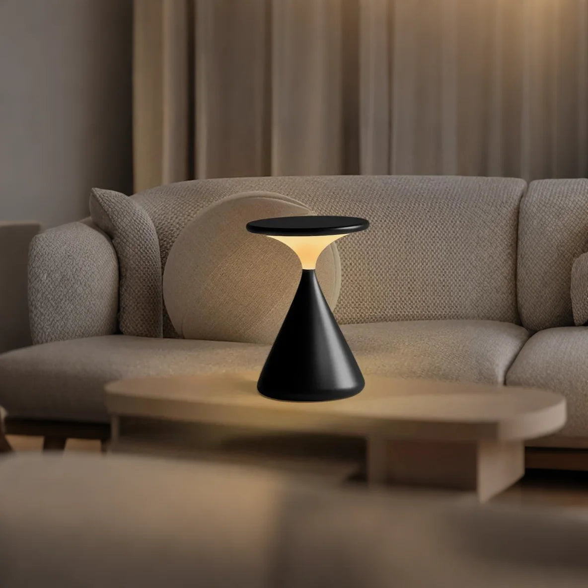 Kabellose Sanduhr Tischlampe – Dimmbar & Touch-Control
