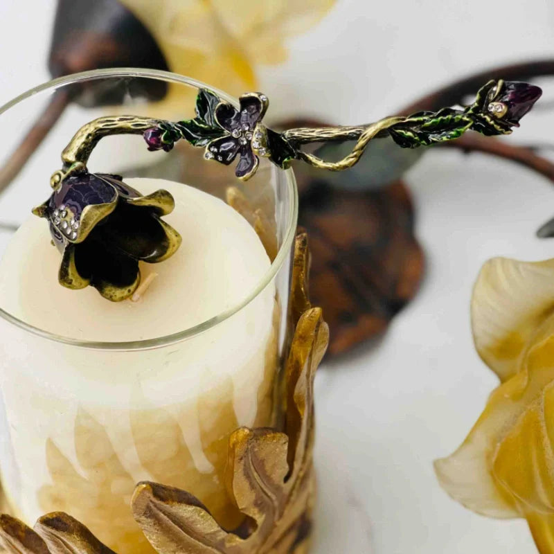LumoBelle Kerzenlöscher Vintage-Stil Gold Finish für Innenräume