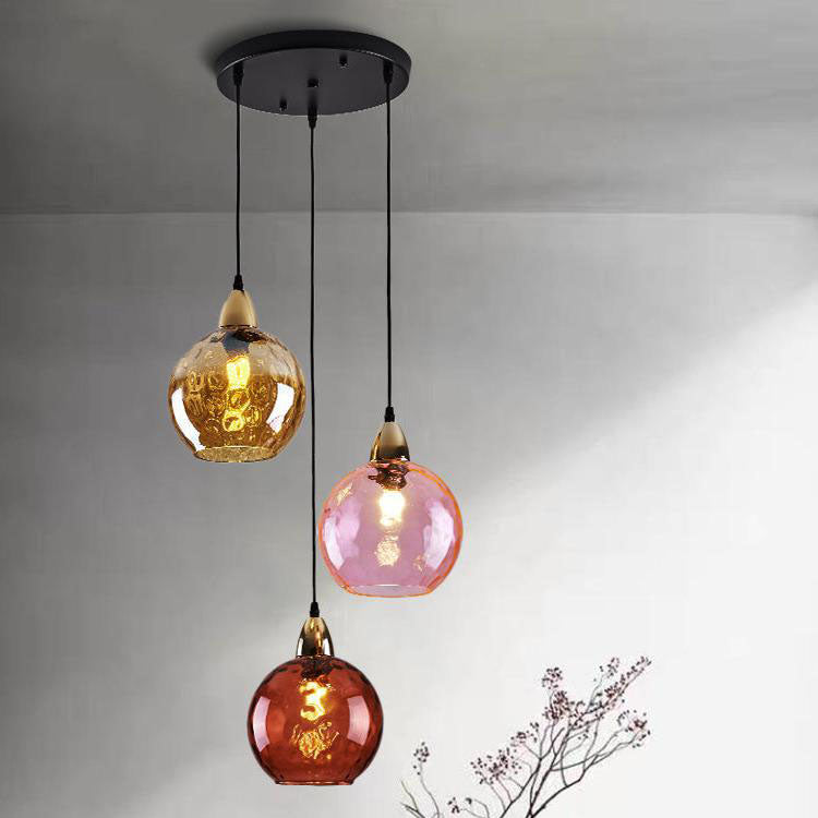 AquaGlow Glas-Pendelleuchte Modern Bunt mit Wassereffekt für Esszimmer