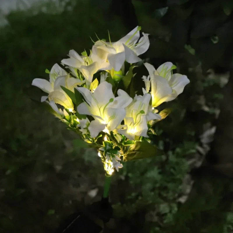 LumoBloom Solar Gartenlichter Blumenoptik bunt für Außenbereich