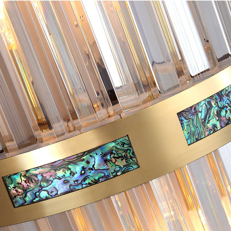 Brillora LED-Wandleuchte mit Kristall – Luxus Design in Gold für Wohnzimmer