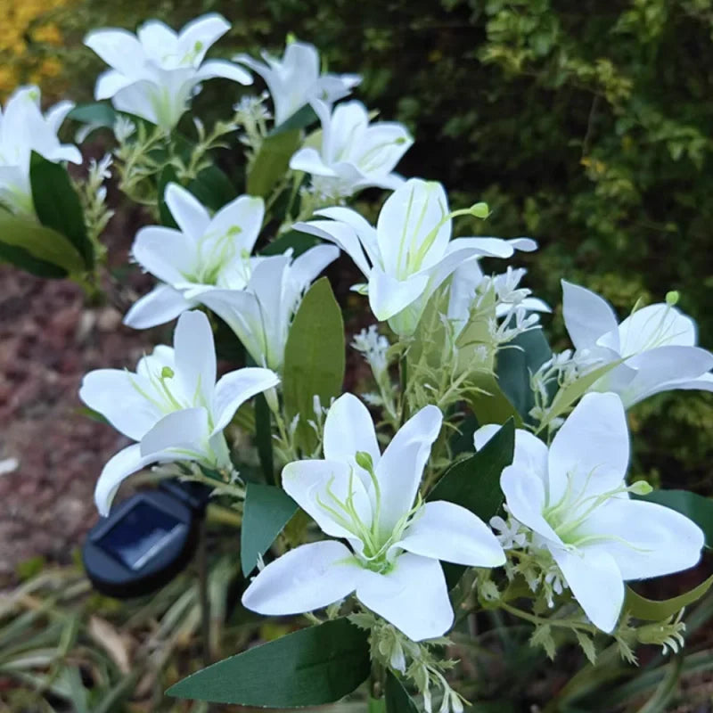 LumoBloom Solar Gartenlichter Blumenoptik bunt für Außenbereich