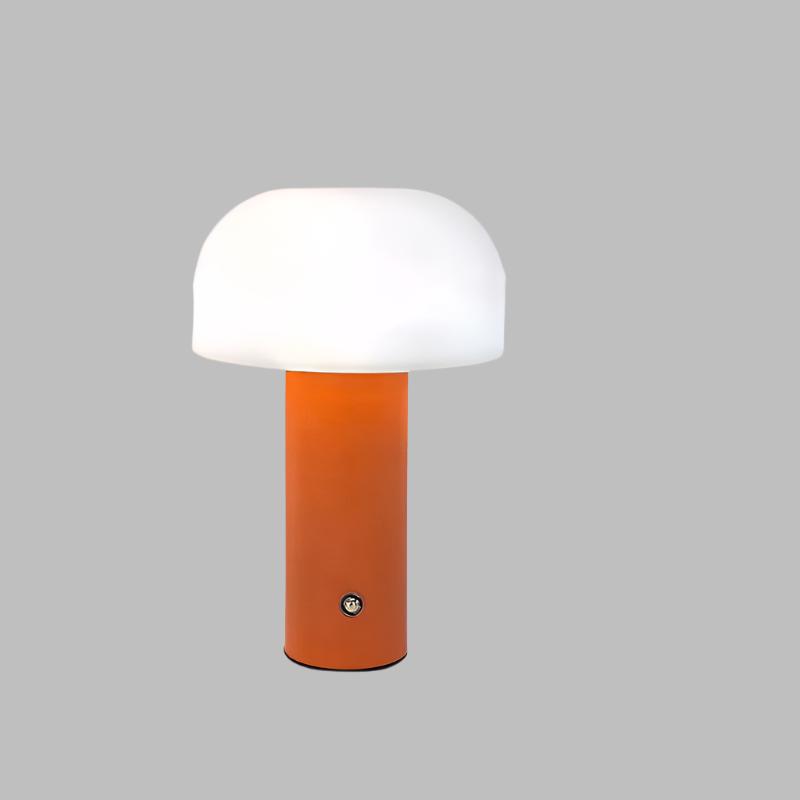 EuroPilz Tischlampe – Pilzform, Europäischer Stil, Weiß, für Wohnzimmer