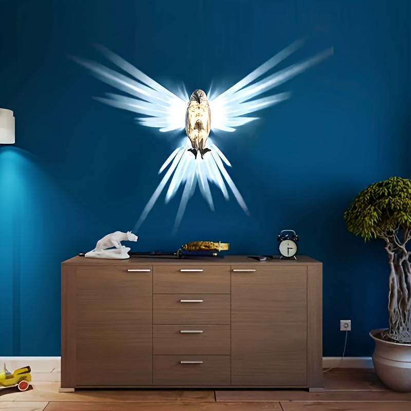 TwilightOwl - LED-Wanddekoration in Eulenform zur Stimmungsbeleuchtung