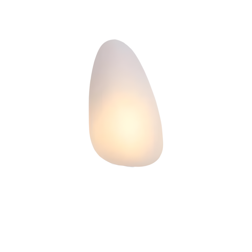 Glanzlicht - Minimalistische LED-Wandleuchte aus Glas