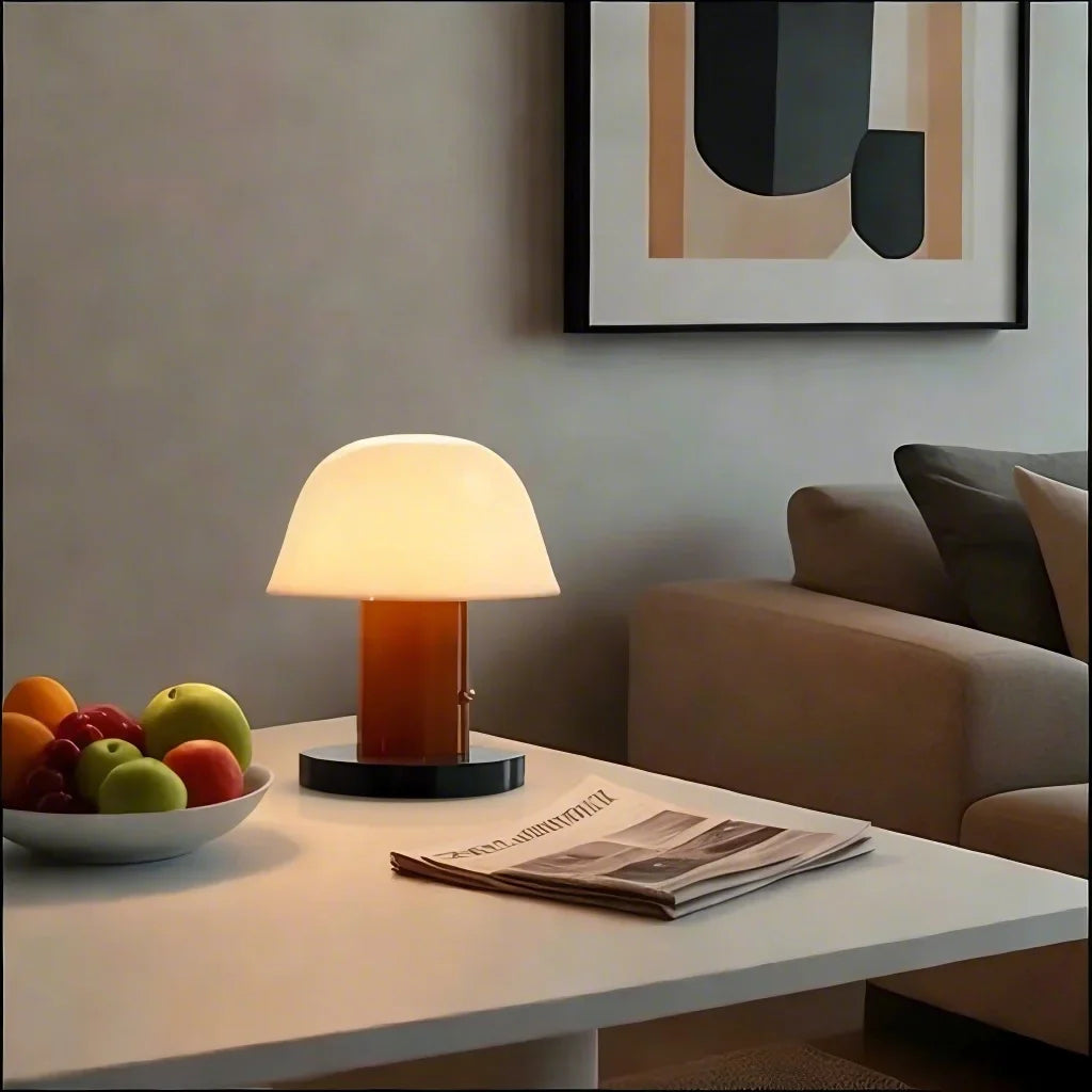 Moderne Tischlampe in Pilzform – LED – Warmes Licht für Wohnzimmer
