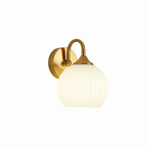Eleganza LED-Wandleuchte - skandinavisches Design mit Glaslampenschirm