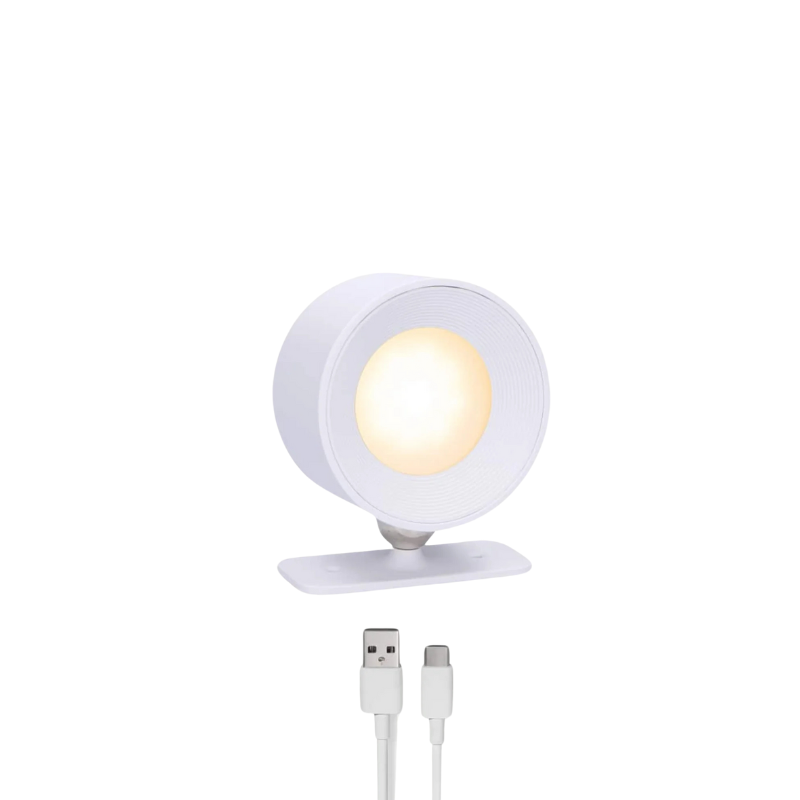 InfiniteGlow | Kabellose Dimmbarer LED-Wandleuchte mit 360° Drehfunktion