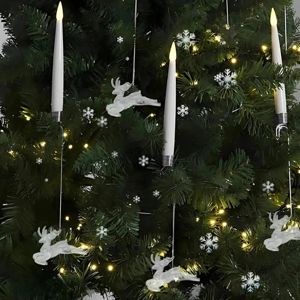 LumoTann LED Weihnachtsbaumkerzen kabellos warmweiß für Innen