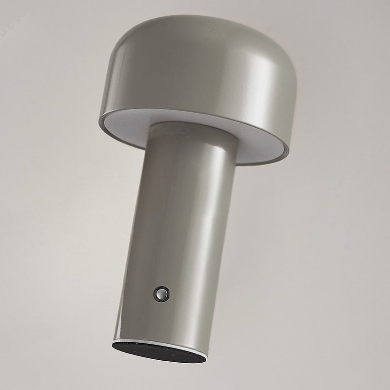 LumaFungo LED Pilzlampe – Kabellos, dimmbar, retro, gold, für Terrasse