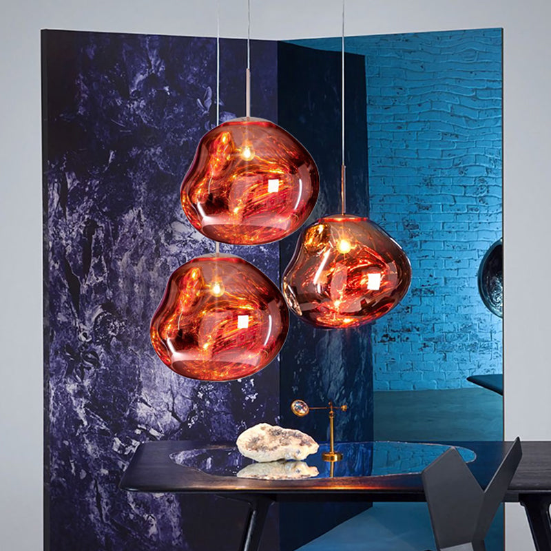 LumoGlas – Moderne Deckenlampe aus Glas in Weiß für Küche