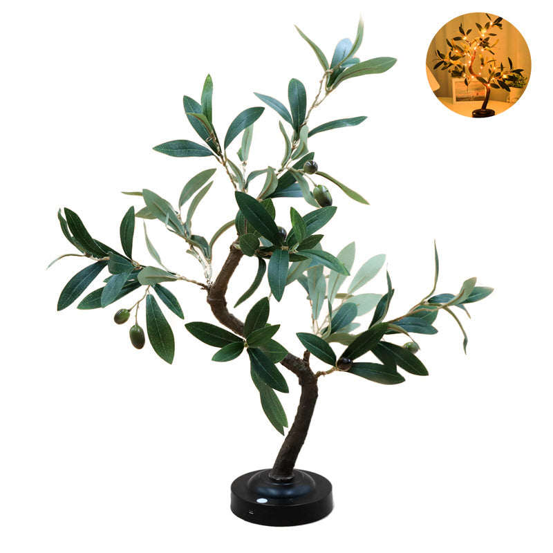 LumiBaum LED Tischlampe Baumform Warmlicht Gold
