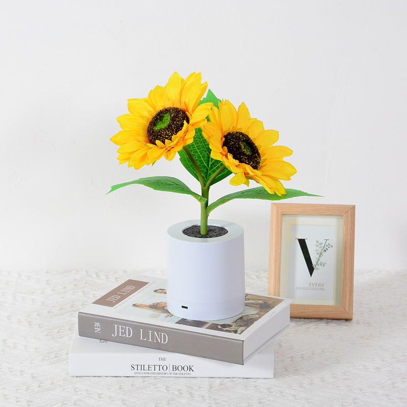 SolarBlüte Gartenlampe – Sonnenblumen-Design, LED, leuchtend, für Terrasse