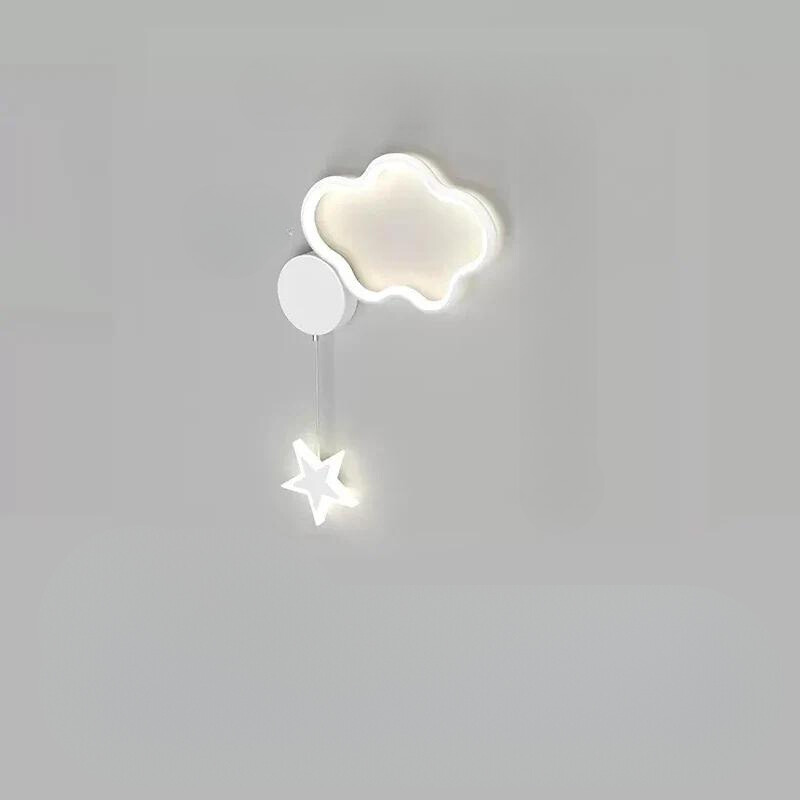 StellarGlow - LED-Wandleuchte mit Sternen und Mond - Bezaubernde Beleuchtung für das Schlafzimmer