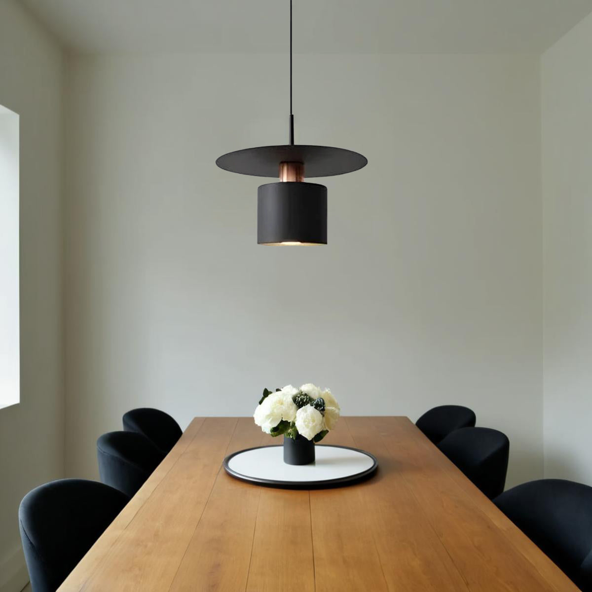 Moderne LED Pendelleuchte Zylinderform warmes Licht Küche Wohnzimmer