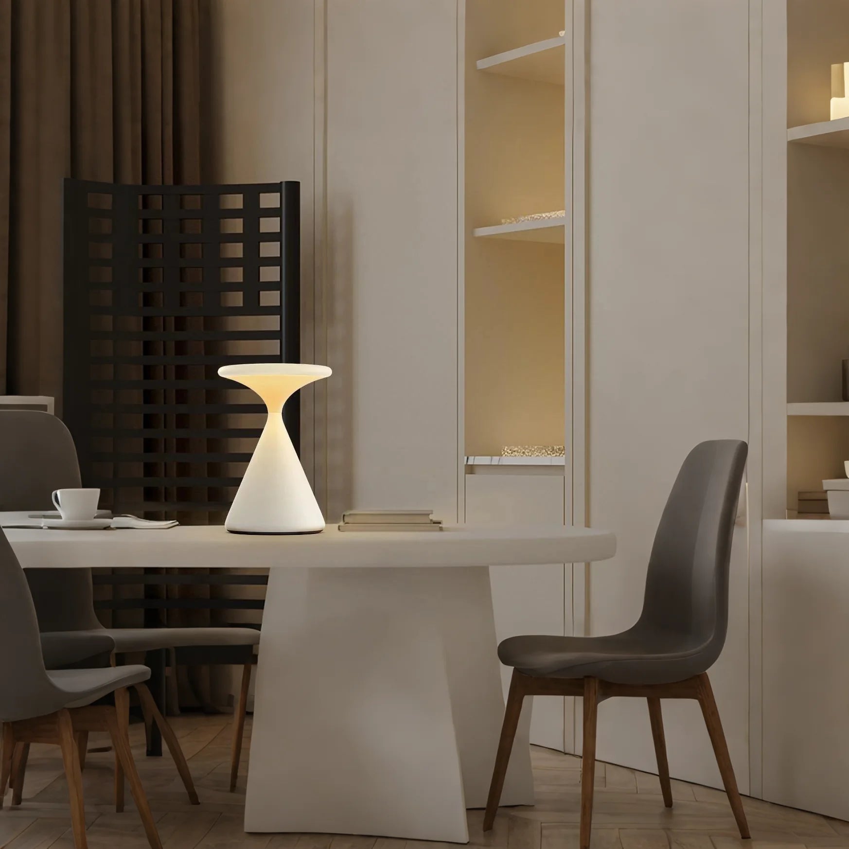 Kabellose Sanduhr Tischlampe – Dimmbar & Touch-Control