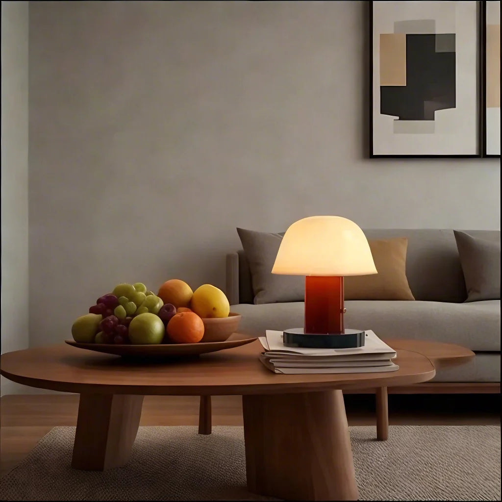 Moderne Tischlampe in Pilzform – LED – Warmes Licht für Wohnzimmer