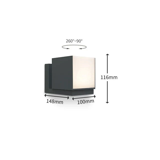 BrightEdge - Stilvolle LED-Wandleuchte für den Außenbereich