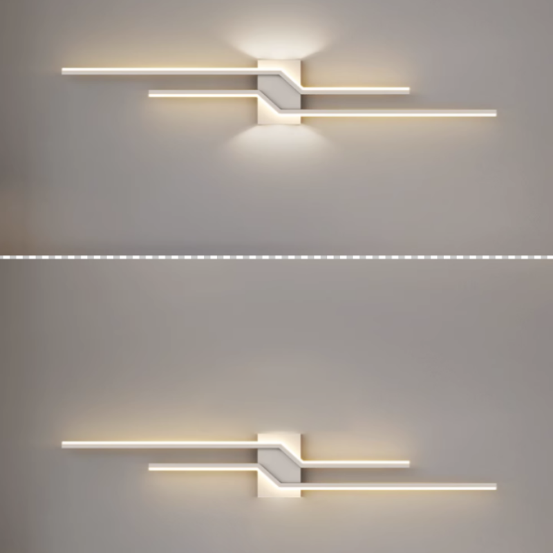 AetherGlow Moderne Wandleuchte - Elegantes Metall- und Acryldesign für Wohnzimmer oder Schlafzimmer