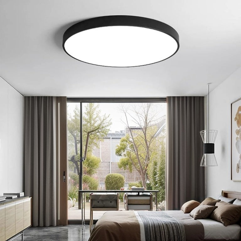 LumiCircle LED Deckenlampe Rund Modern Dimmbar Weiß fürs Wohnzimmer