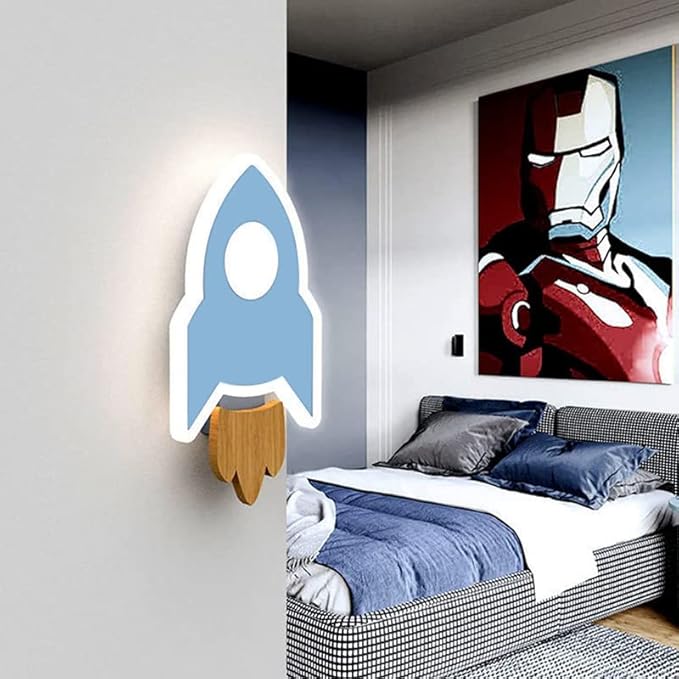 RocketGlow LED-Wandleuchte - Verspieltes Design für das Kinderzimmer
