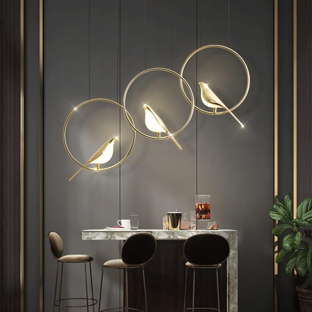 LumisWings - Moderne Vögel LED Ring Pendelleuchte
