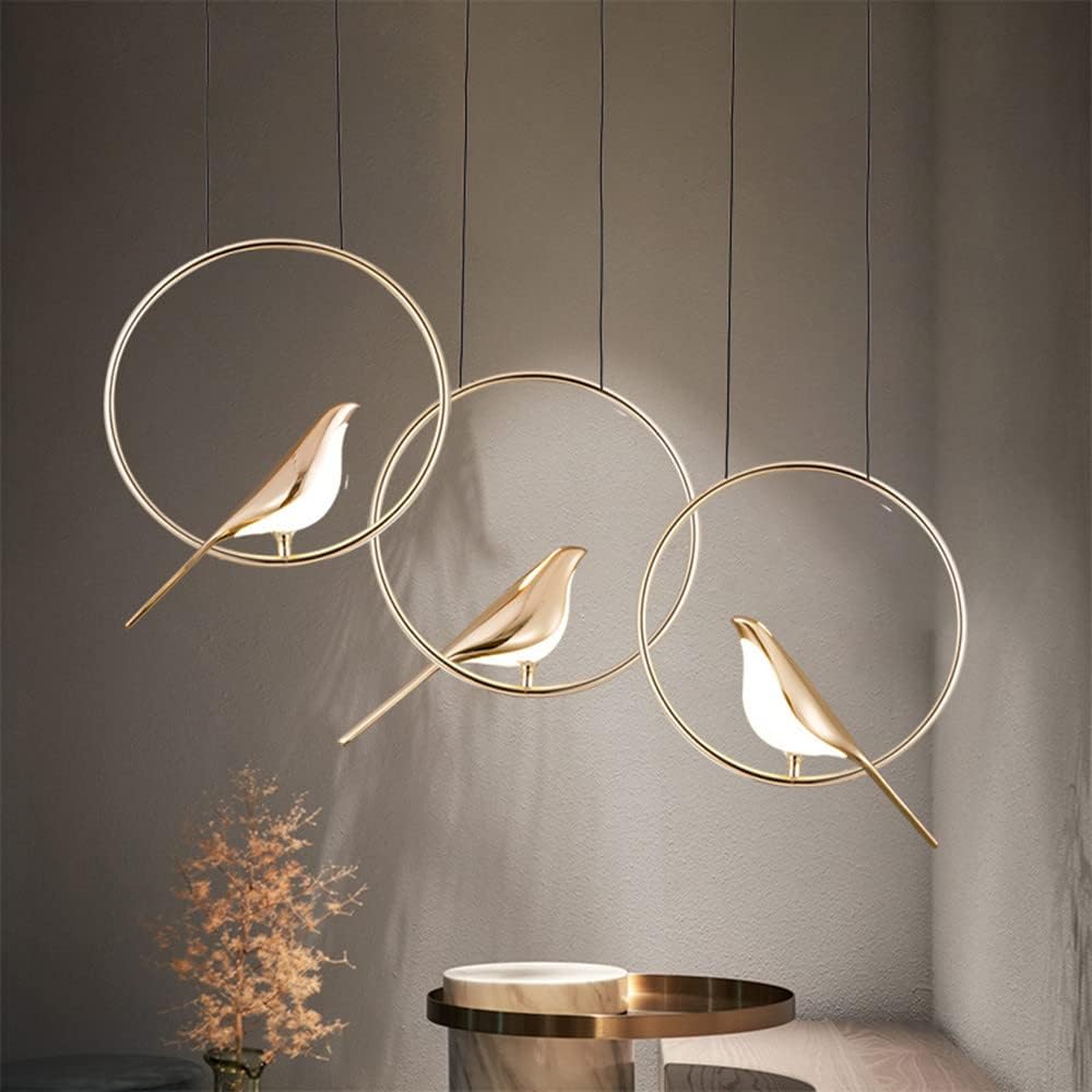 LumisWings - Moderne Vögel LED Ring Pendelleuchte