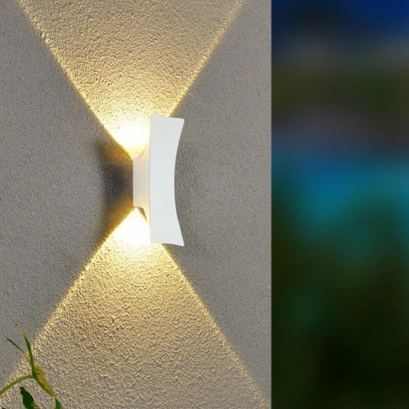 AbendGlanz – Moderne Außenwandleuchte LED Schwarz Terrasse & Garten