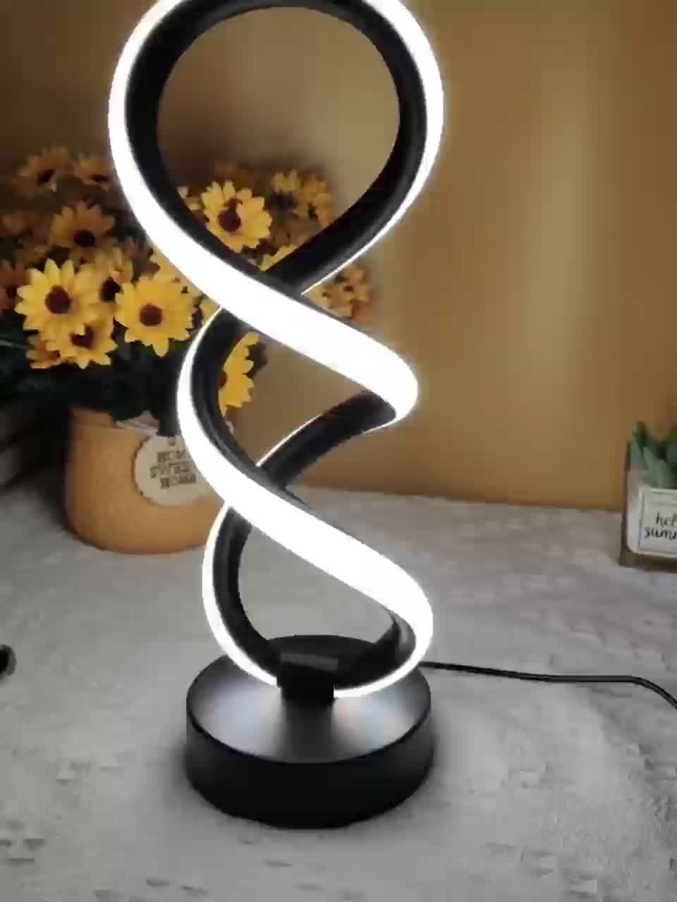 AmbiSpire - Spiralförmige LED-Tischleuchte mit mehreren Farbmodi
