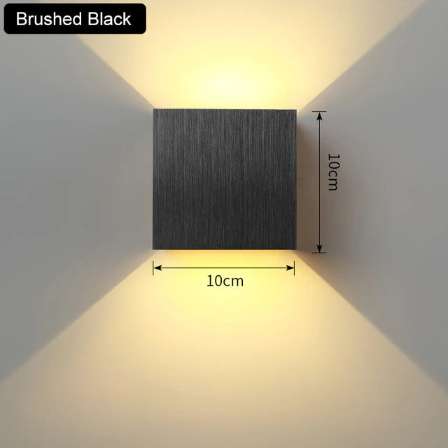 LumiÉlan Wandlampe Elegant Modern Schwarz für Flur & Wohnzimmer