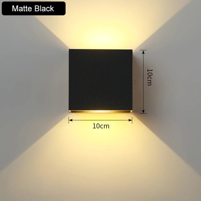 LumiÉlan Wandlampe Elegant Modern Schwarz für Flur & Wohnzimmer