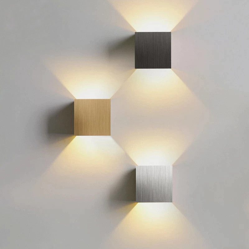 LumiÉlan Wandlampe Elegant Modern Schwarz für Flur & Wohnzimmer