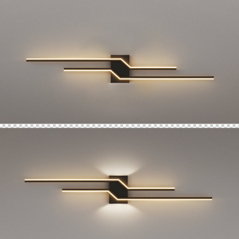 AetherGlow Moderne Wandleuchte - Elegantes Metall- und Acryldesign für Wohnzimmer oder Schlafzimmer