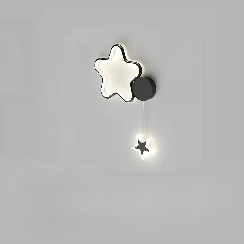 StellarGlow - LED-Wandleuchte mit Sternen und Mond - Bezaubernde Beleuchtung für das Schlafzimmer