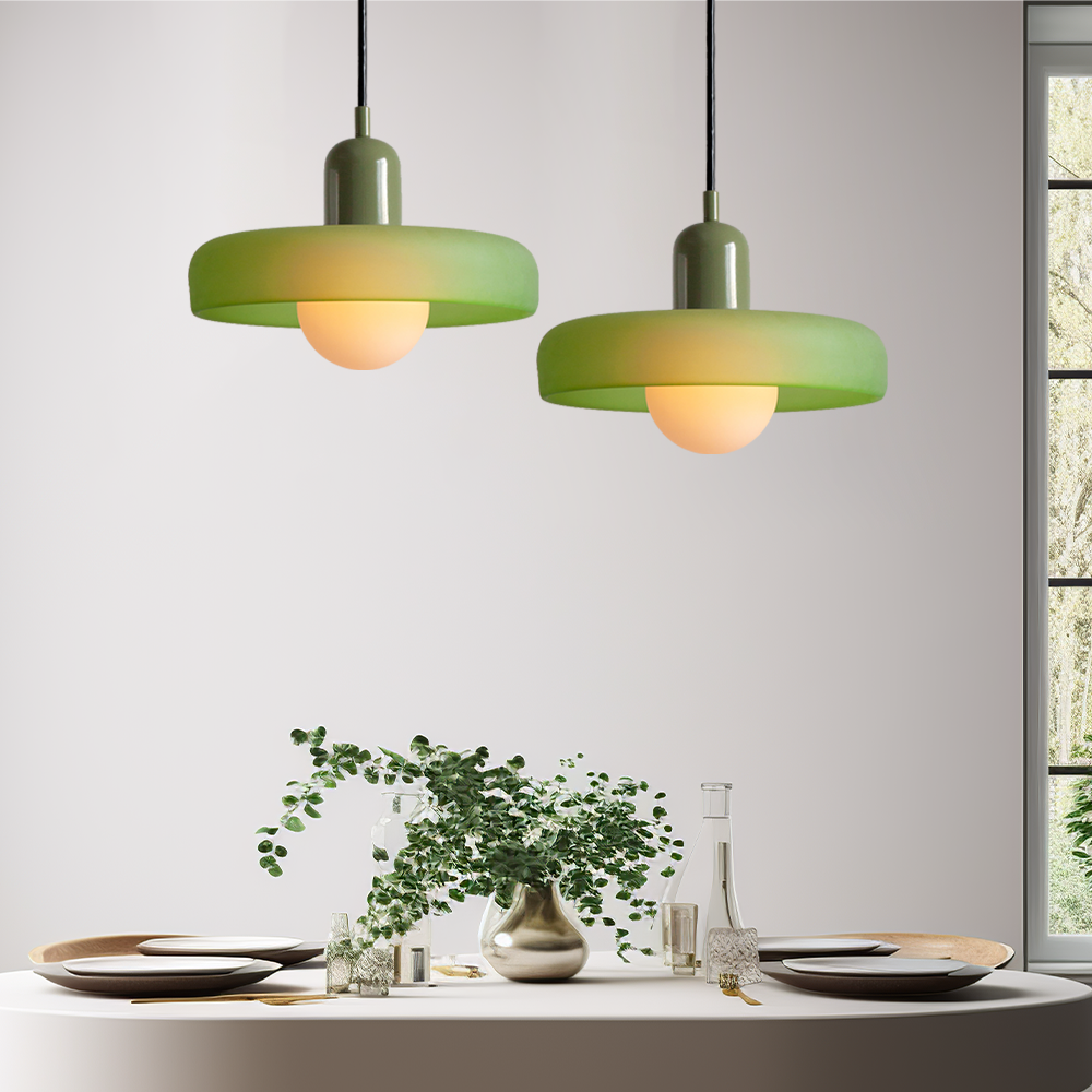 Verstellbare Bauhaus Pendelleuchte aus Glas – Esszimmer & Wohnzimmer Beleuchtung