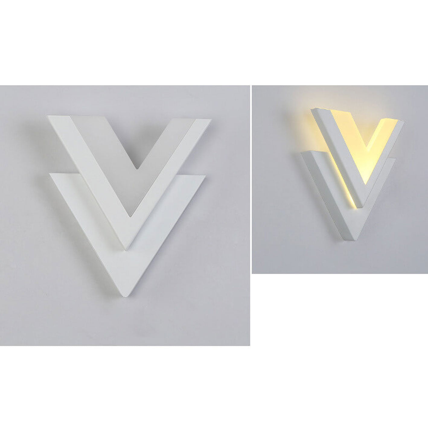 V-Lume - Moderne V-förmige LED-Wandleuchte