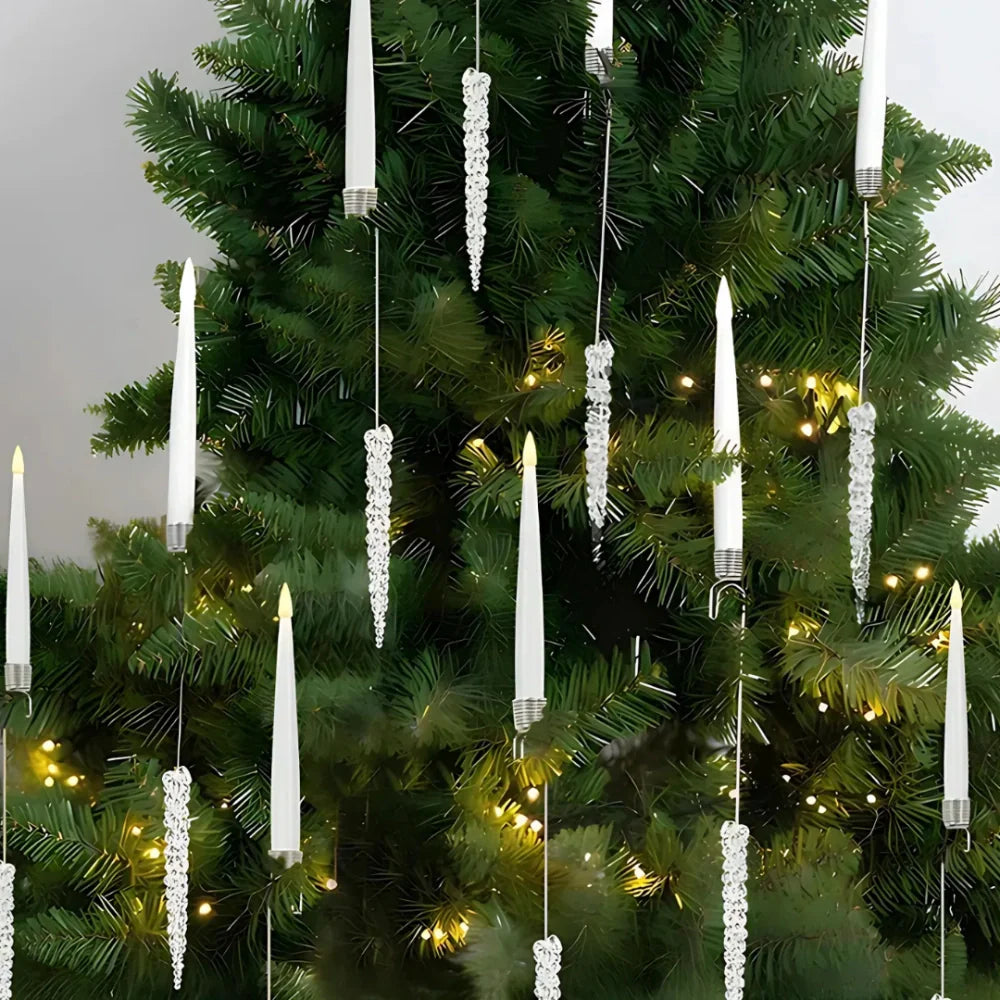 LumoTann LED Weihnachtsbaumkerzen kabellos warmweiß für Innen