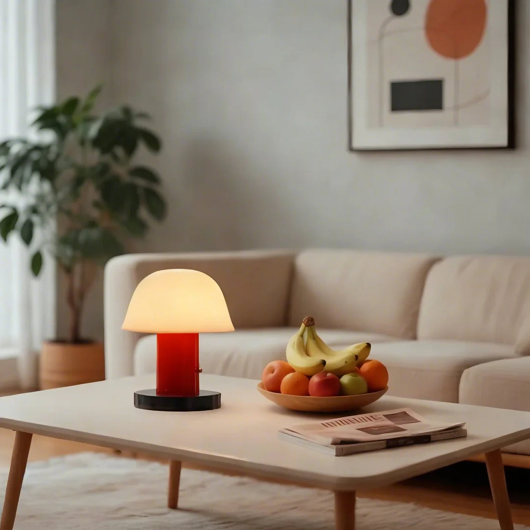 Moderne Tischlampe in Pilzform – LED – Warmes Licht für Wohnzimmer