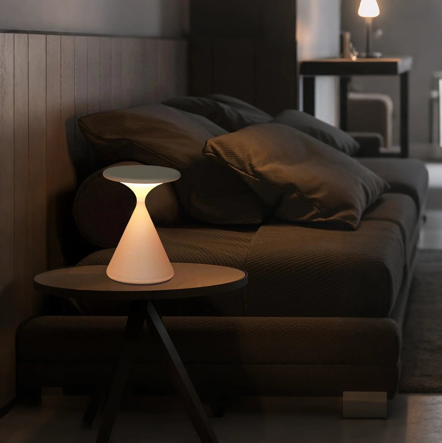 Kabellose Sanduhr Tischlampe – Dimmbar & Touch-Control