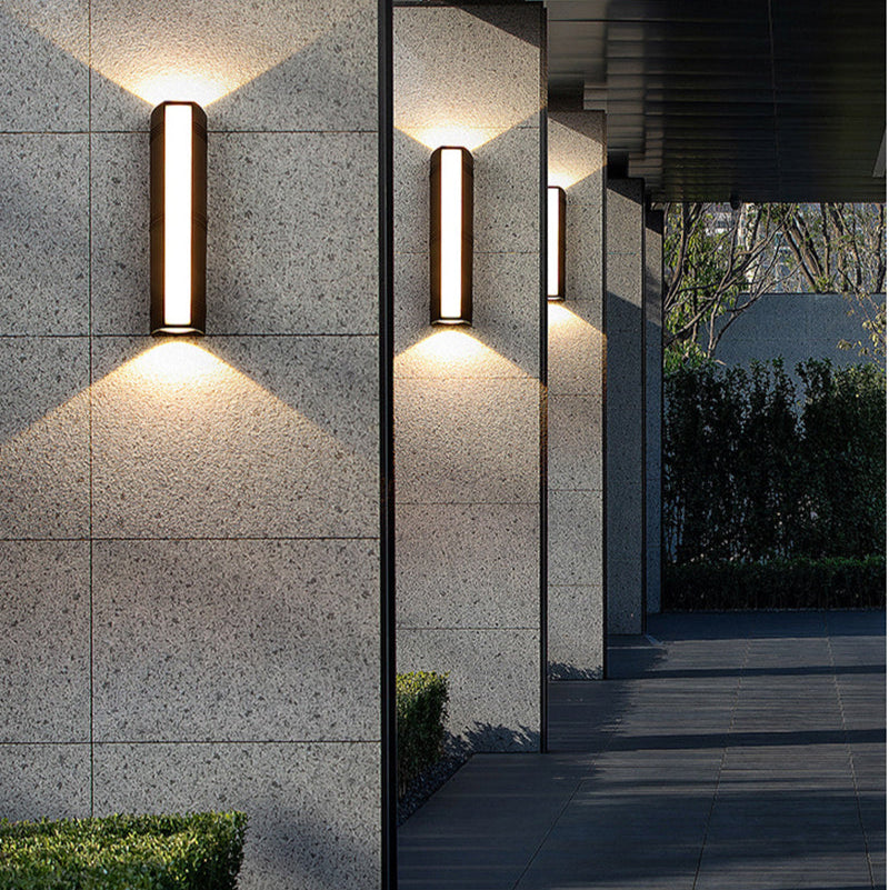 LumoShine Außenwandleuchte Modern LED Wasserdicht Schwarz Terrasse
