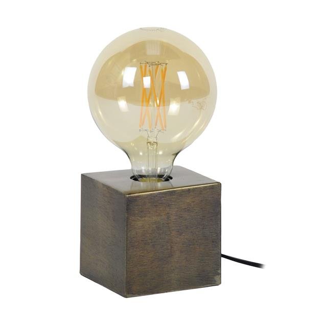 FerroLux Industrielle Tischlampe Metall Schwarz LED Wohnzimmer