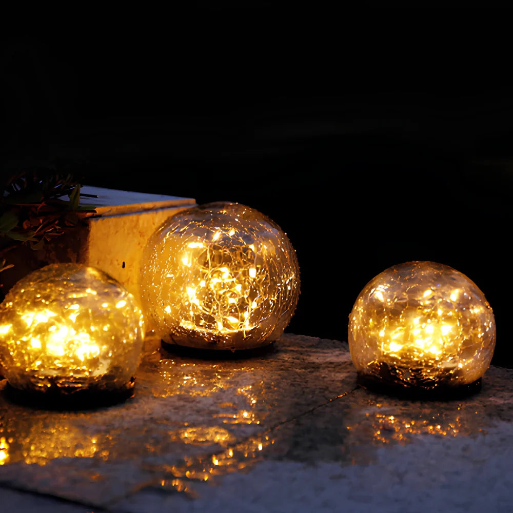 LumiKugel Solar Gartenlampe – Kugelform LED in Warmweiß