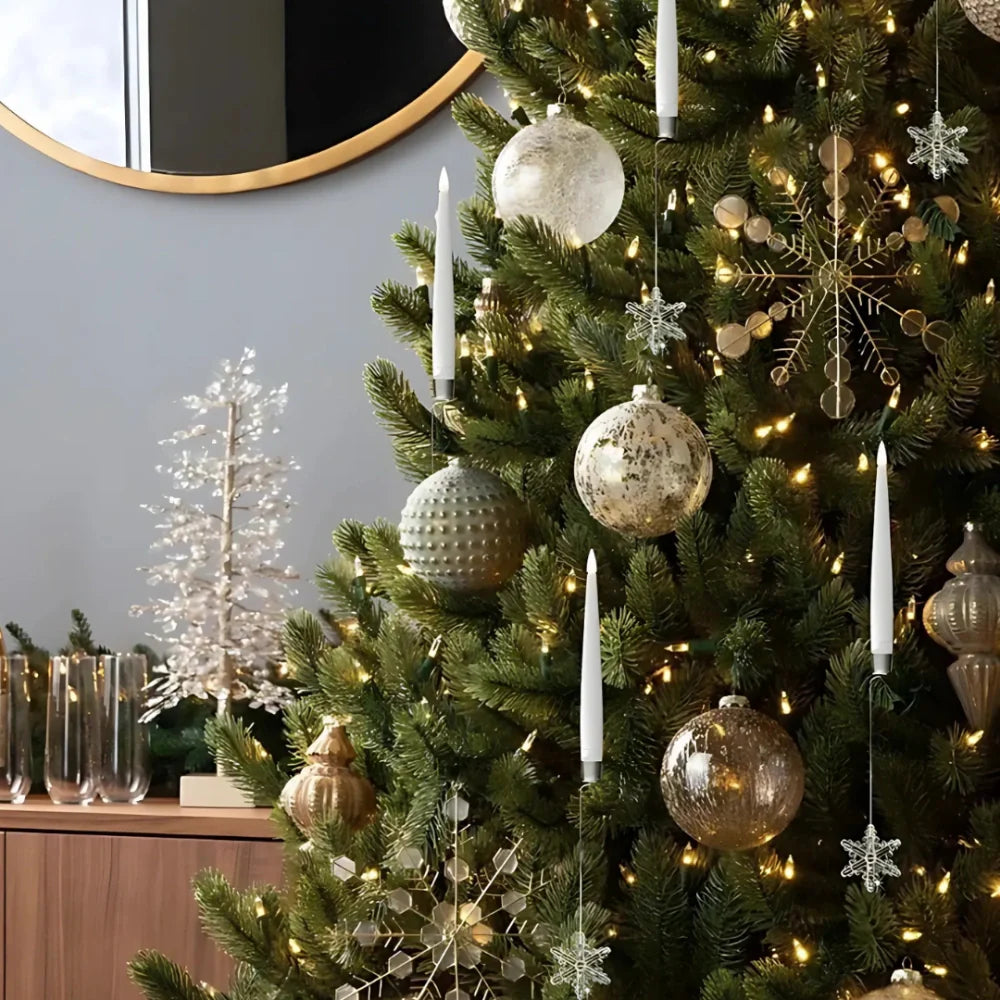 LumoTann LED Weihnachtsbaumkerzen kabellos warmweiß für Innen