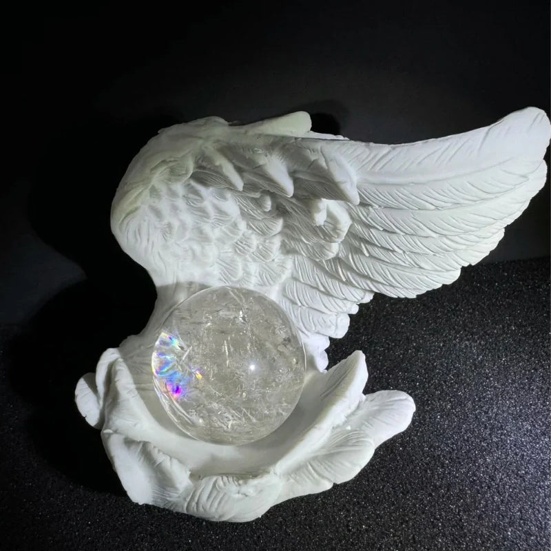 LumoWings Kerzenhalter Engelsflügel Design Weiß für Innenräume