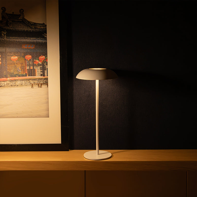 FerroLume Vintage-Tischlampe Eisen Retro Stil Schwarz für Wohnzimmer