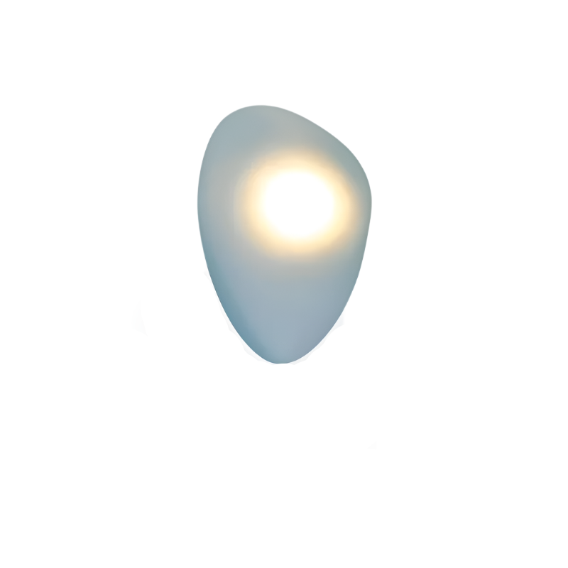 Glanzlicht - Minimalistische LED-Wandleuchte aus Glas