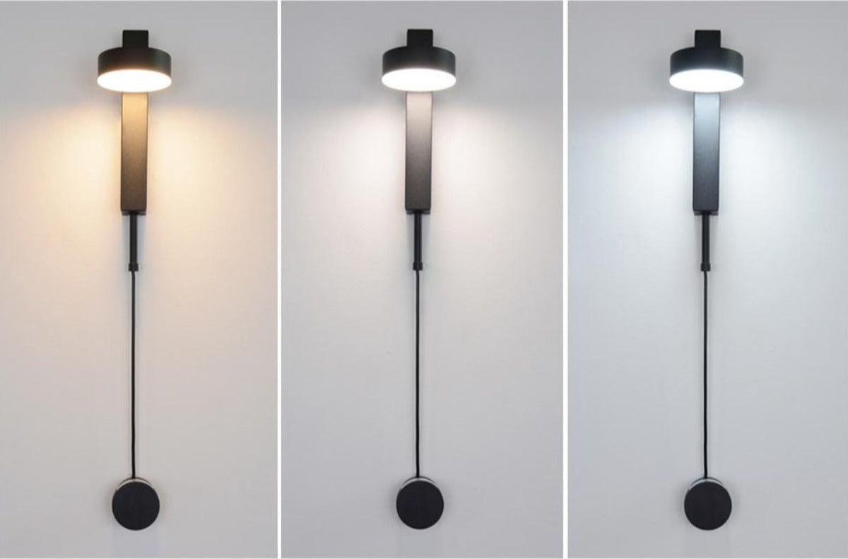 Candiora LED-Wandleuchte – Modernes Design in Schwarz & Gold für Wohnzimmer