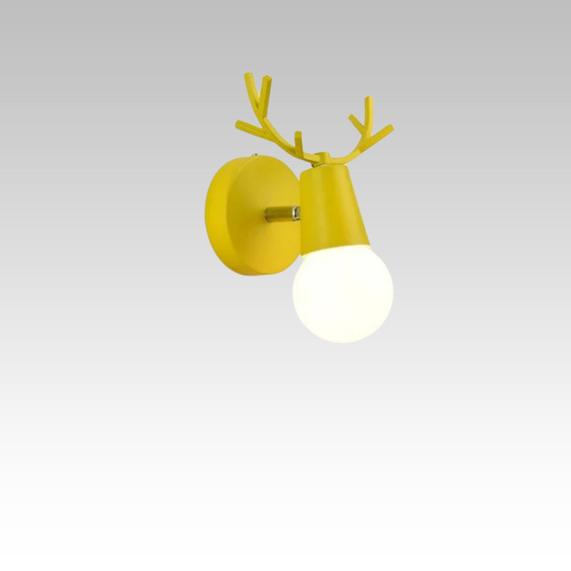 AntlerBeam Playful Wandleuchte - Buntes skandinavisches Design für Kinderzimmer