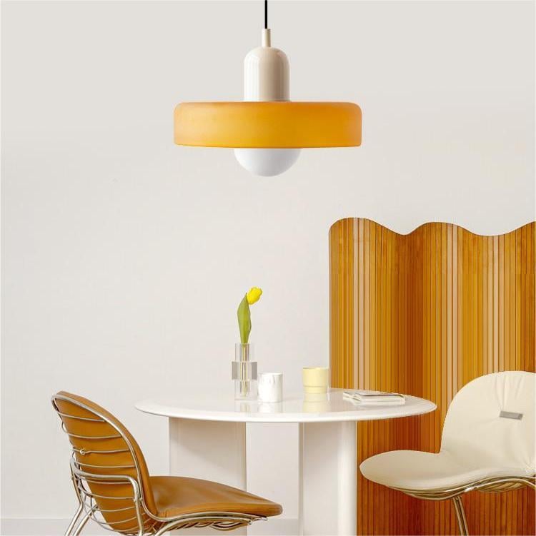 Verstellbare Bauhaus Pendelleuchte aus Glas – Esszimmer & Wohnzimmer Beleuchtung